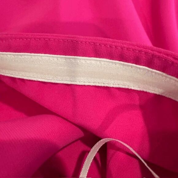 Amanda Uprichard Mandy Midi Dress Strapless Hot Pink High Slit Size Large - Picture 7 of 12